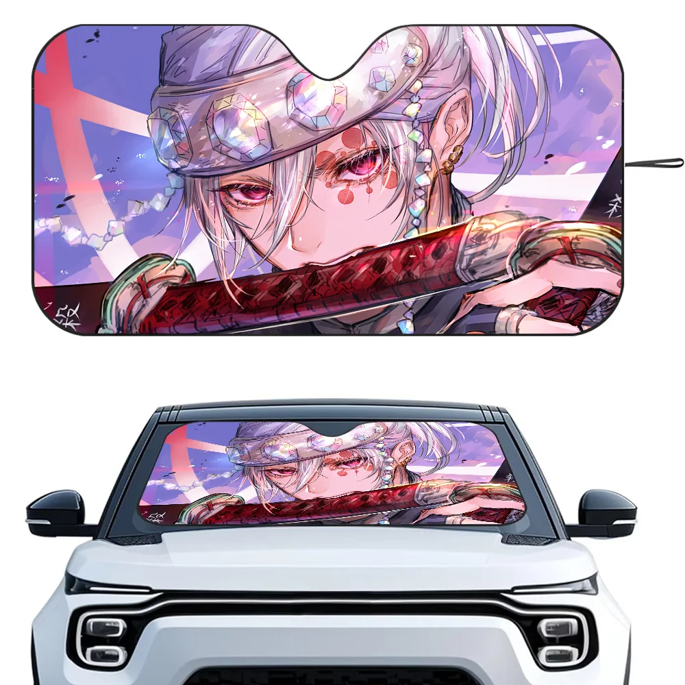 

T-Tengen U-Uzui Car Sunshade Curtains Heat-insulating Aluminum FilmReusable Suction Cup Blocks UV Rays Car Sun Visor Protector