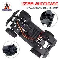 AUSTAR RC 1/18 TRX4M Frame 155mm Whelbase Chassis Frame Transmission Chassis Frame for TRX4M 1/18 Crawler Car DIY Parts AX-8560