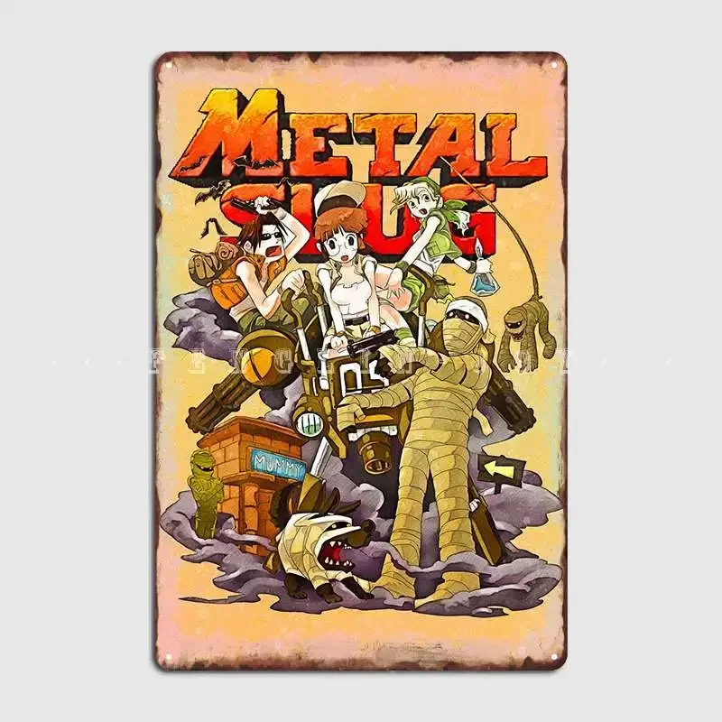 Metal Slug Metallschild, Kino, Küche, Wanddekoration, Blechschild, Poster
