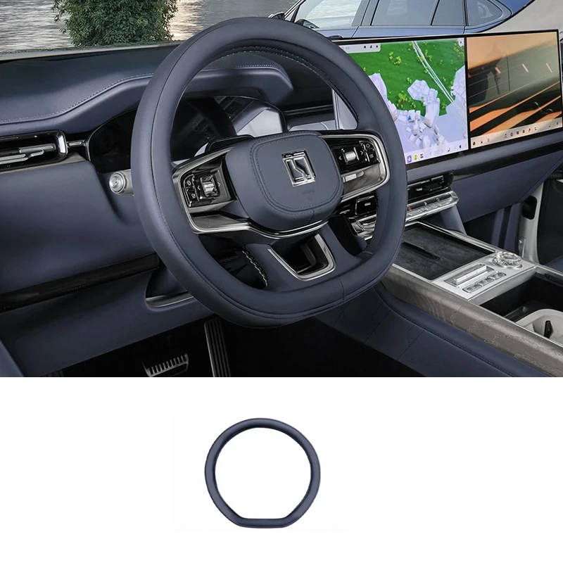 ل Zeekr 9X 2025 2026 غطاء عجلة قيادة السيارة غطاء حماية جلدي مضاد للانزلاق ملحقات قابلة للتنفس