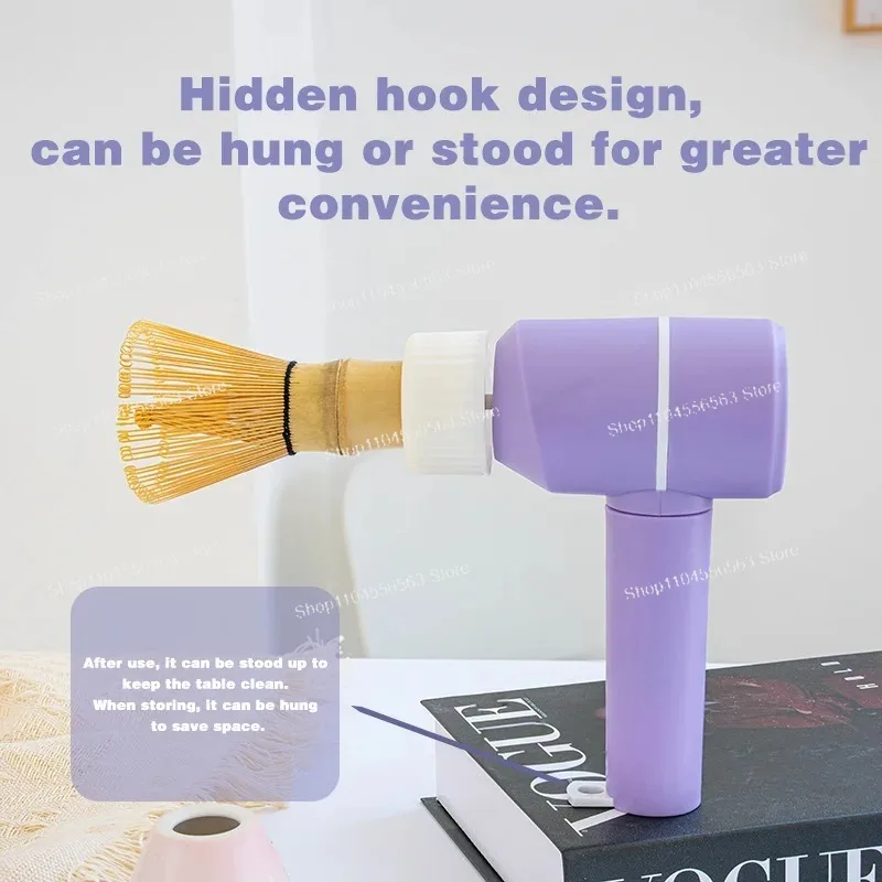 

Электрический венчик для матча — 3-скоростной регулируемый, беспроводной съемный (стиль бамбукового венчика для чая)