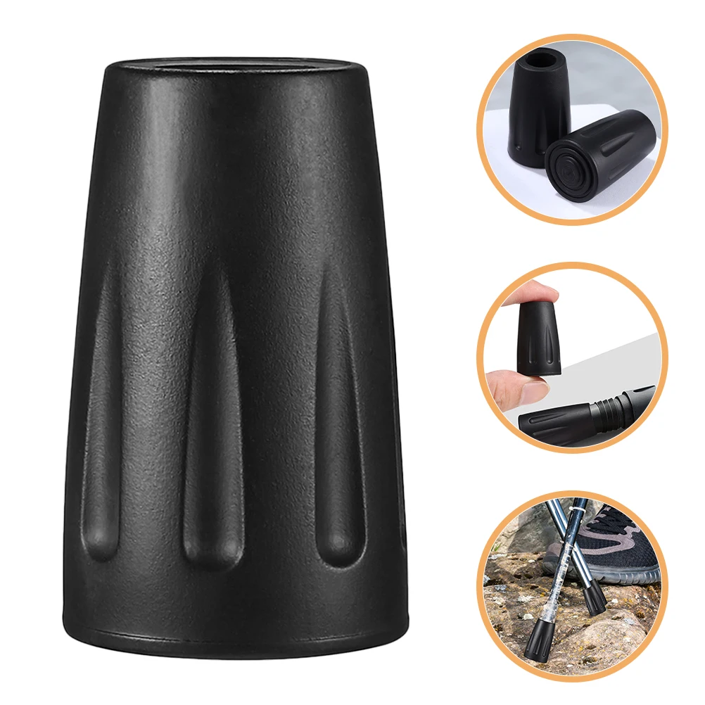 

6 Pcs Trekking Pole Protector Cane Foot Replacement Anti Walking Stick Accessories Non Crutch for Walking
