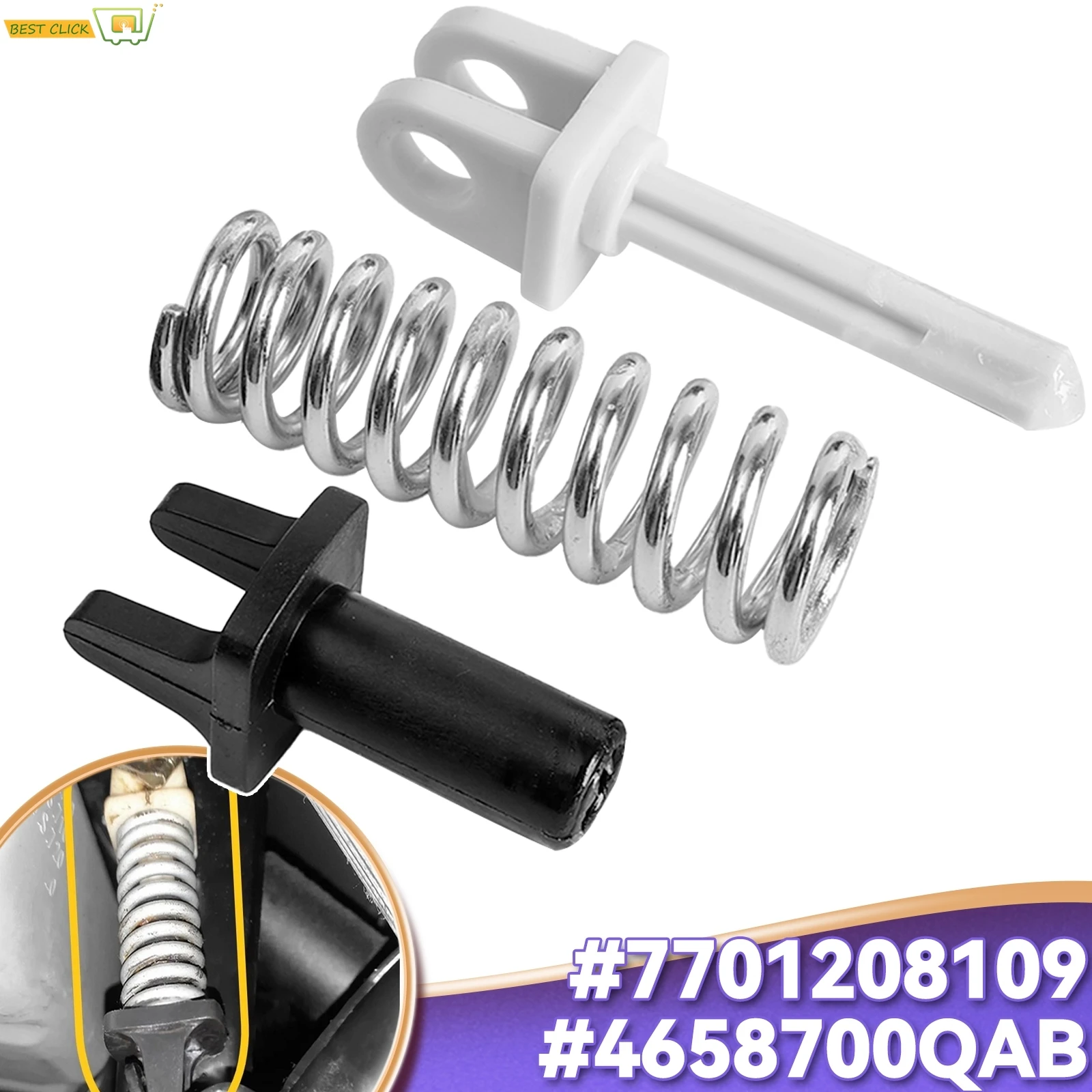 Kit de reparación de Pedal de embrague, asistencia de Pedal de embrague de retorno de resorte para Renault Trafic II Vauxhall Vivaro A Nissan Primastar 7701208109