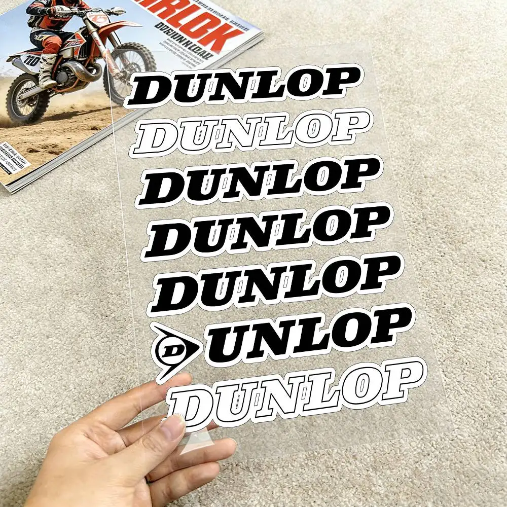 

For DUNLOP Reflective Motorcycle Stickers, 3M Safety Warning At Night In The Dark Scooter Helmets