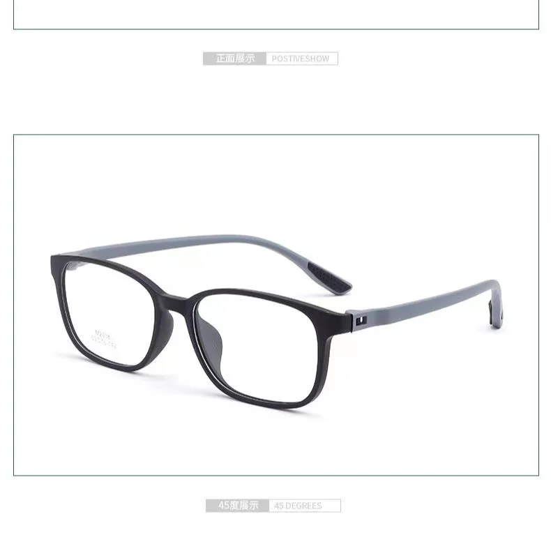 

53mm Rectangular Ultralight TR Business Men Glasses Prescription Eyeglasses Frames Women Fashion Full rim Eyewear 2038