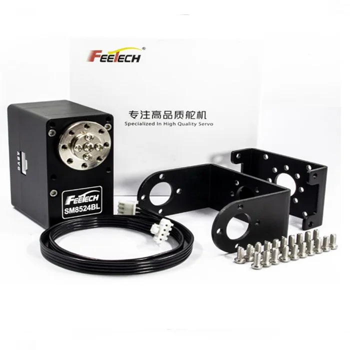 Feetech Borstelloze Servo 360 Graden 24 V 85 KG Servo voor Service Robot Arm Logistiek Systeem Drones UVA FPV SM8524BL