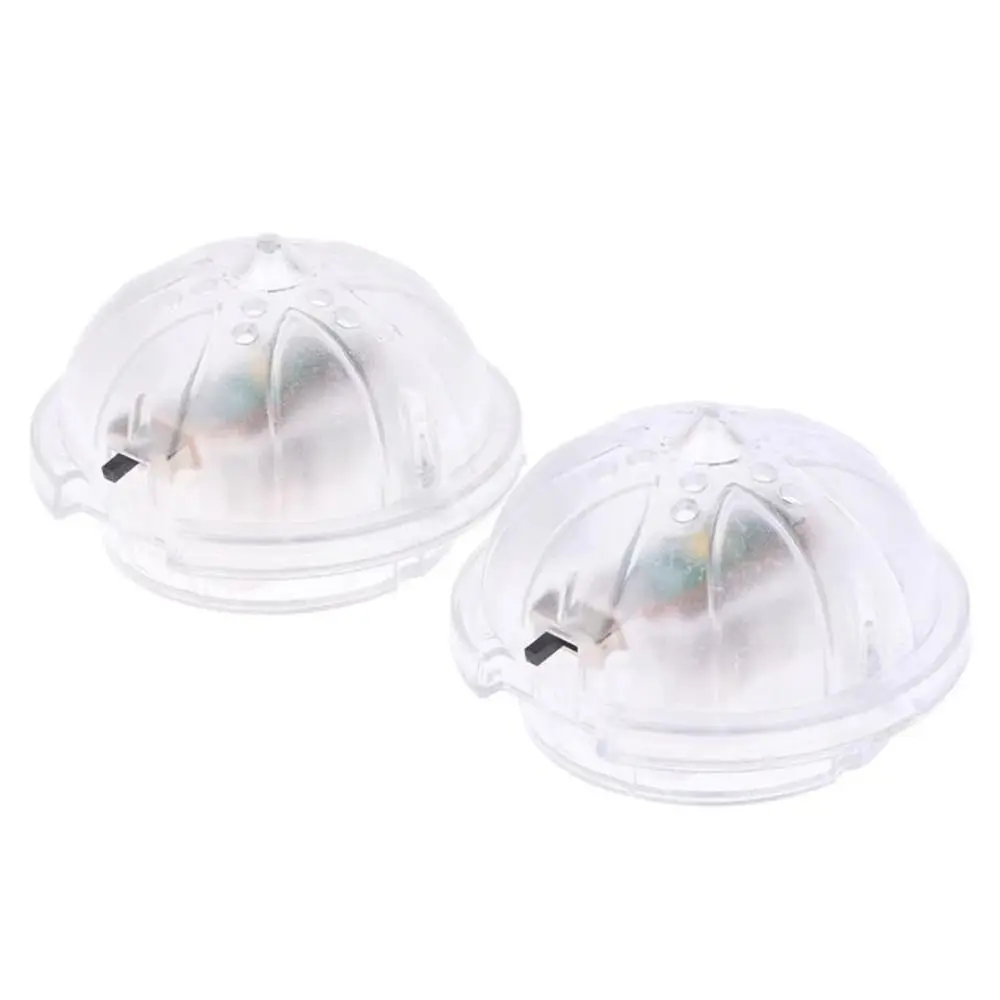 Nouveau parc d'éclairage Miniature pour maison de poupée en plastique, plafonnier Transparent 5x5x3cm, modèle de maison de poupée, accessoires de décoration