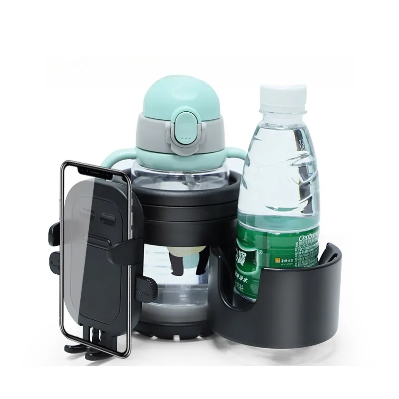 

Stroller Cup Holder with Phone Holder Bike Cup Holder Universal Phone Holder for Baby Strollers 3-In-1 Cup Phone Holder for Bike