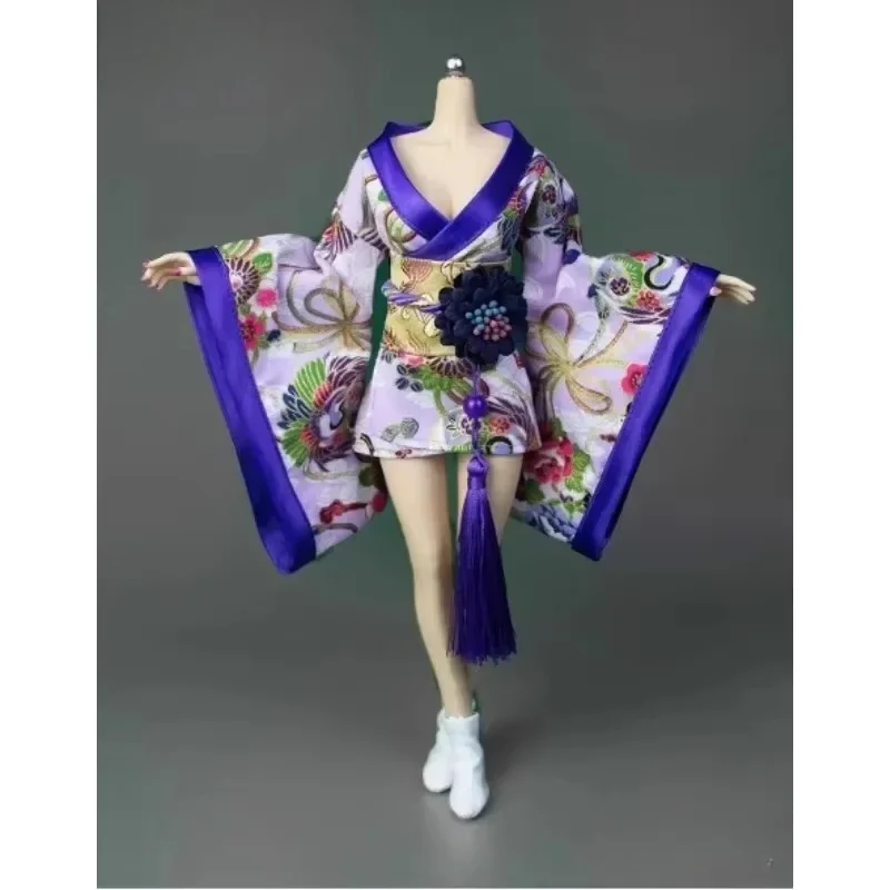 1/6 Kimono stampato femminile Accappatoio Abiti lunghi/corti Modello IC1004 CD058 per 12 "Action Figure Ph Bjd Doll Collection