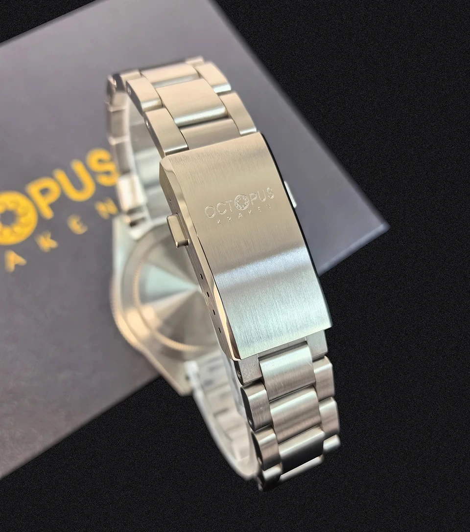 Octopus Kraken Watch Bracelet High Quality Titanium Watch Parts 20mm Brushed Clasp For OCT-0010 V1&V2