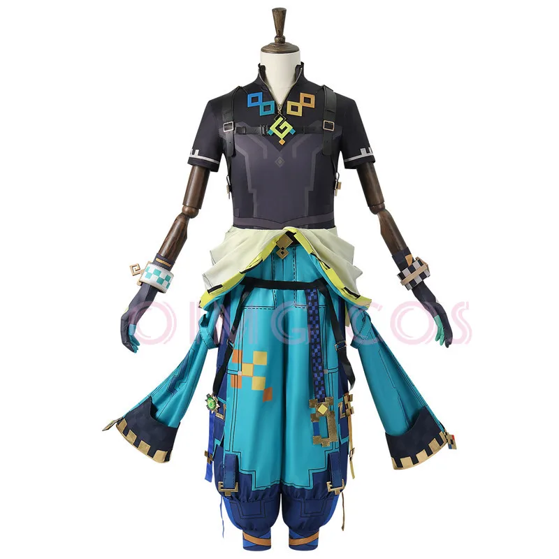 Genshin Impact Kinich Cosplay Costume Adult Carnival Uniform  Anime Halloween Party Costumes Masquerade Women Game image 6
