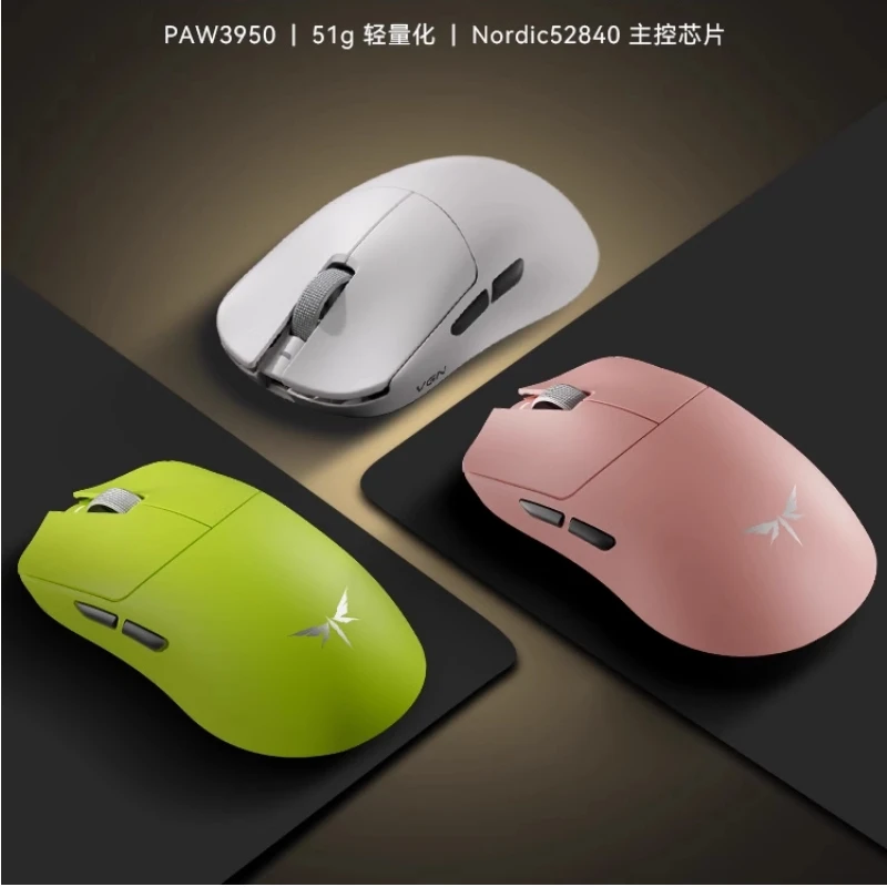 

F2 Promax Vgn Dragonfly Беспроводная игровая мышь с тройным режимом и длительным сроком службы батареи, совместимая с проводными ноутбуками, компьютерная периферия