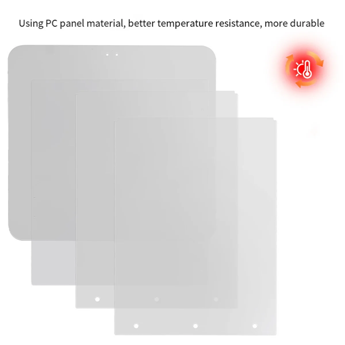 AA87C الضميمة لوحة عدة ل Flashforge Adventurer 5M AD5M طابعة ثلاثية الأبعاد لتقوم بها بنفسك البولي كربونات ورقة الكمبيوتر 3 مللي متر ثلاثية الأبعاد ملحقات الطابعة
