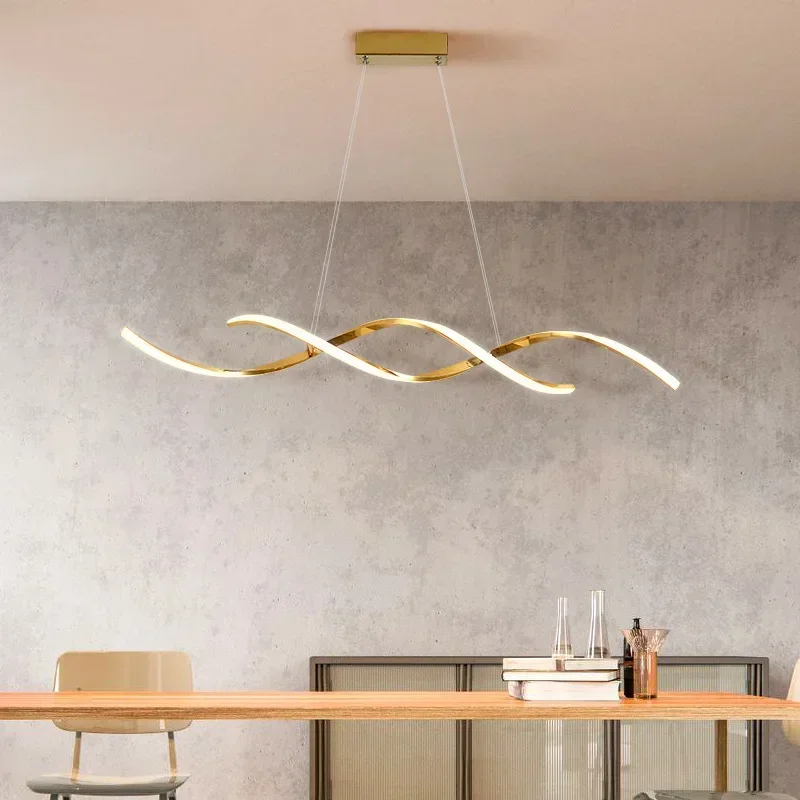 Modern LED Smart Chandelier, Works with Alexa Google RC, Stylish Hanging Lamp for Living Room, Dining Room & Kitchen Home Decor