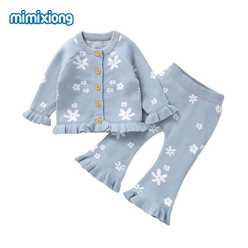 Fashion Baby Girls Clothes Sets Autumn Long Sleeve Jackets+Trousers Outfits Sets for Newborn Infant Outwear Suits 2pcs Kids Wear