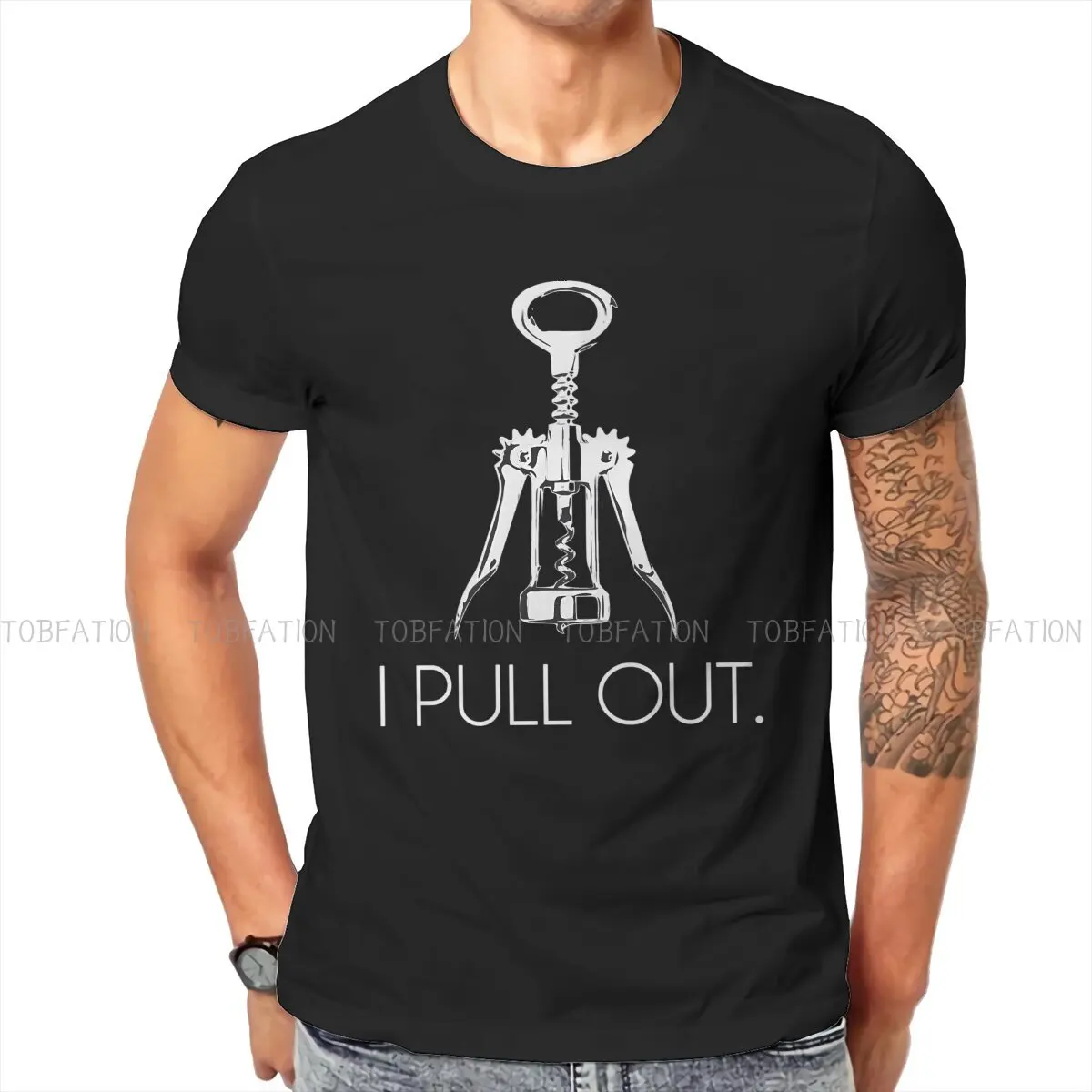 I Pull Out Corkscrew Unique TShirt  Comfortable Hip Hop Gift Clothes T Shirt Short Sleeve