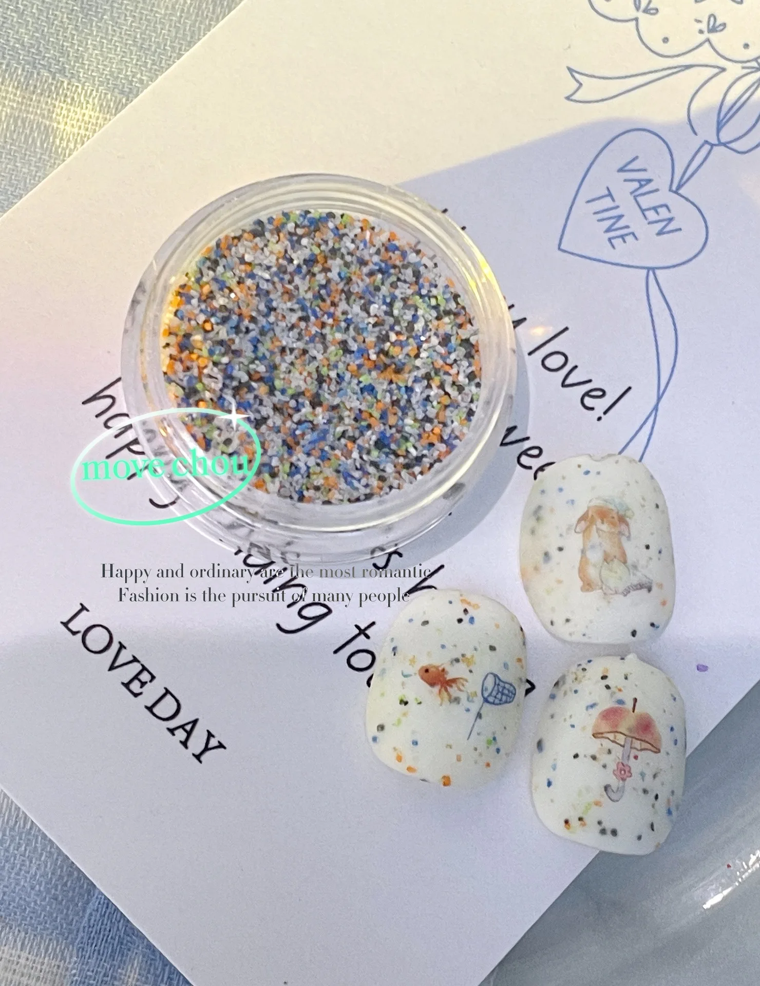 韓国スタイルかわいい子犬ネイルアートジュエリークマバルーン子犬ネイルアート装飾爪アクセサリー