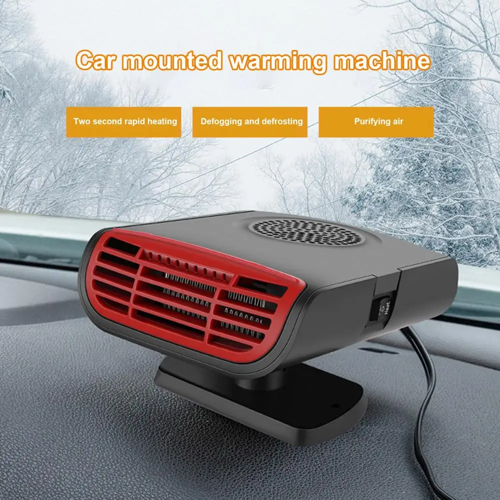 

Car Spacec Heater Adhesive Car Heater Universal 360° Rotary Base Car Heater Quick Heating Fan for Auto Windshield Defrosting