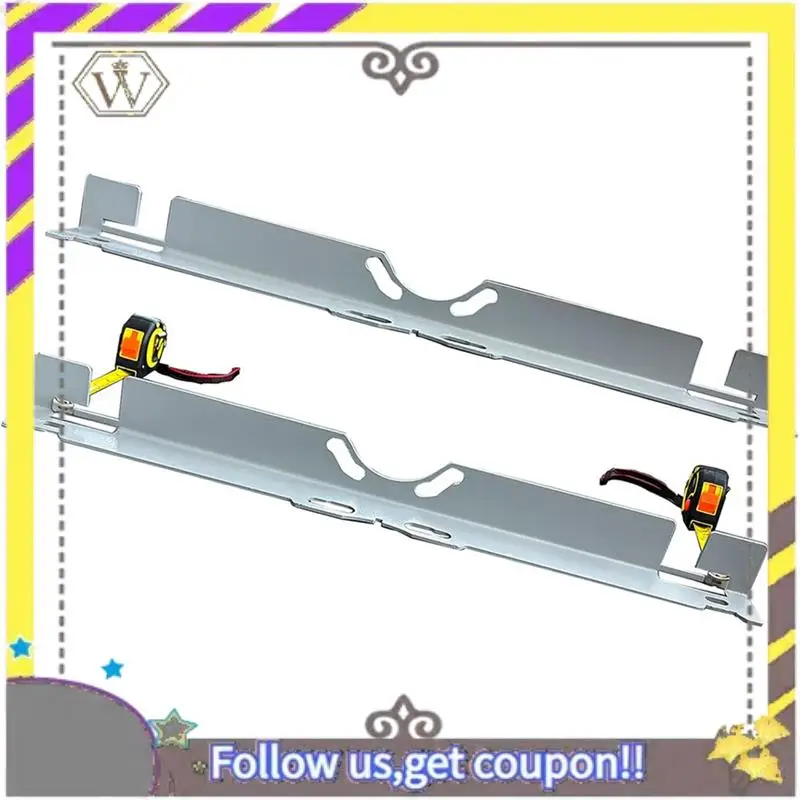 

L38A-Wheel Alignment Plate Tool Car Toe Board Wheel Alignment Tool Wheel Alignment Plate Tool With 2 Tape Silvery