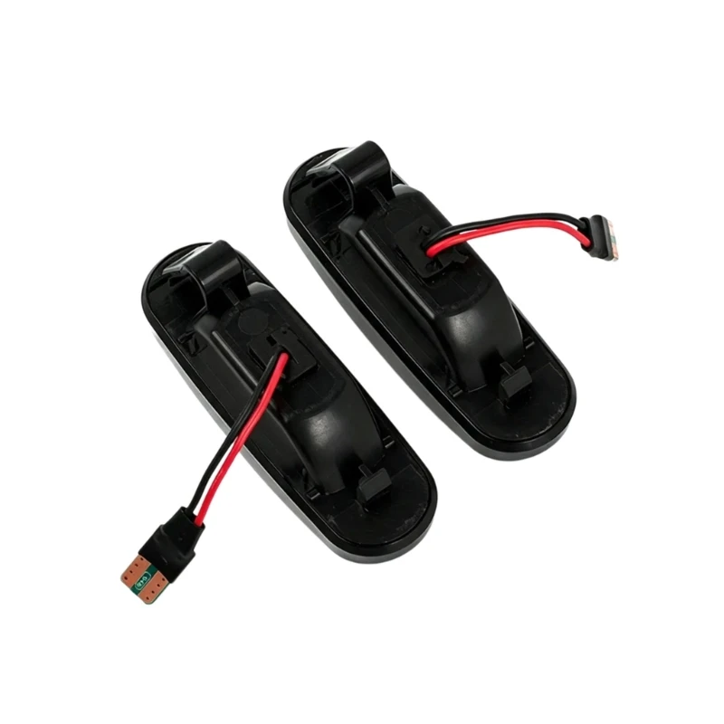 Sequential Side Turn Lights for Panda 169, Smoked Lens Dynamic LED Pair with Direct Side Link for Marker Lamp Service view 4