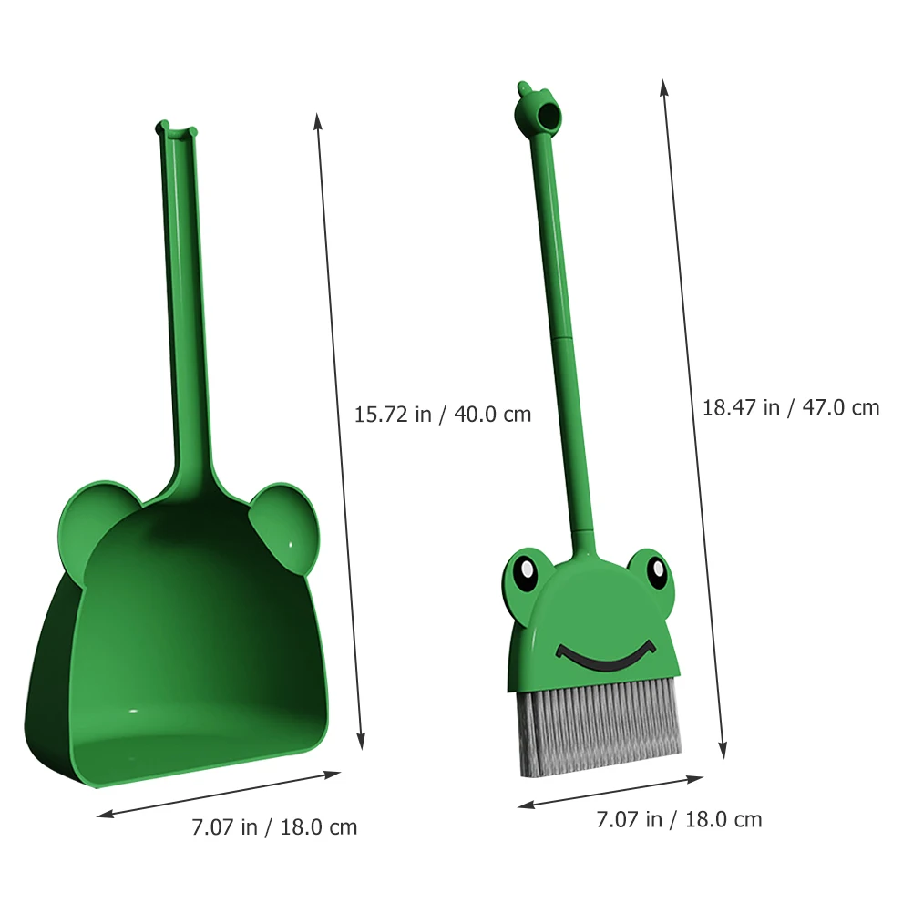 1 ensemble balai et pelle à poussière pour enfants, petite taille, outils de nettoyage en plastique robuste pour la maternelle, accessoires de nettoyage pour enfants lumineux