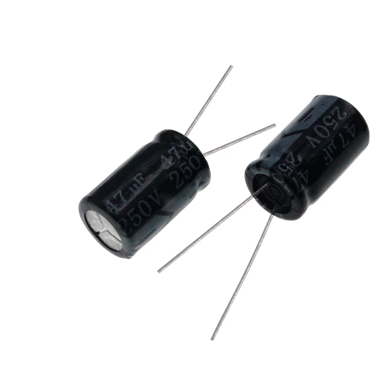 10pcs 47uF 250V 47MFD 250Volt Aluminum Electrolytic Capacitor 13*20mm Radial 47mf250v 47uf250v 250v47mf 250v47uf