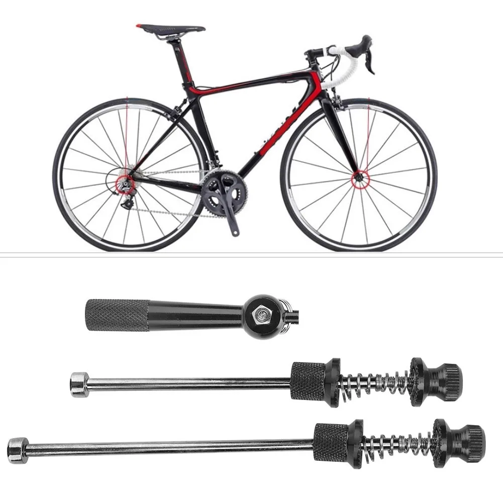 Road Bike Anti Theft Skewer Aluminum Alloy Quick Release Skewer Wheels Locking Security