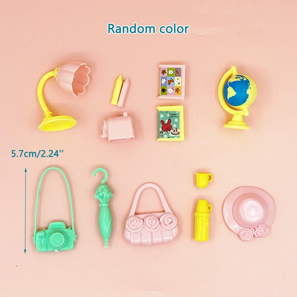 Ensemble de tenues de poupée à la mode, 26 pièces, pour poupées de 5.5 pouces, comprend 5 robes, 5 robes t-shirts, 3 maillots de bain et 13 mini accessoires, jouet cadeau