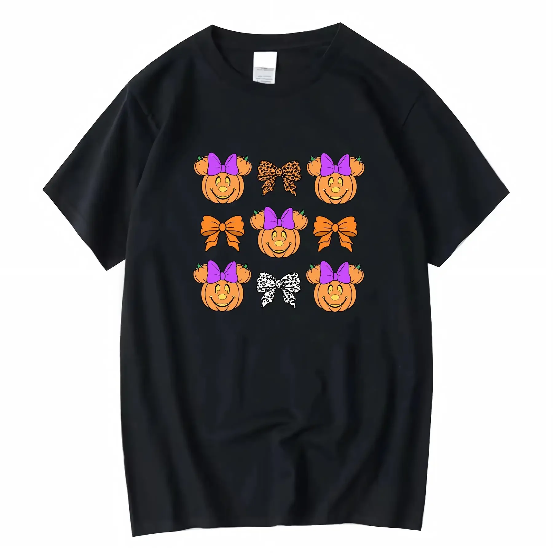 

Vintage Disney Halloween Pumpkin Coquette Bow Mickey's T shirt for Women S M L XL XXL 3XL 4XL 5XL vintage Washed streetwear
