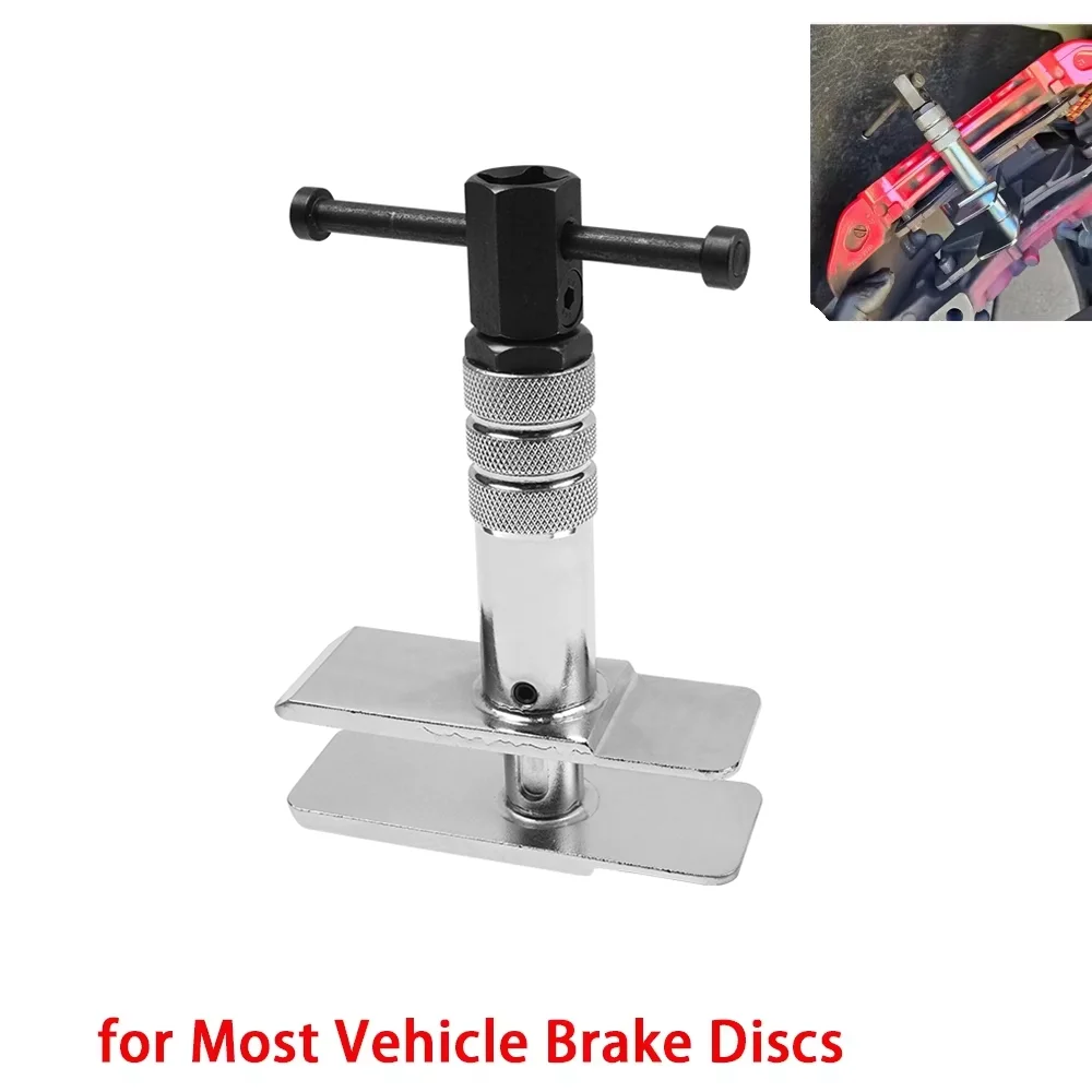 Outil d'épandage d'étrier de frein de moto robuste pour la plupart des disques de frein de véhicule, outil de Compression argent
