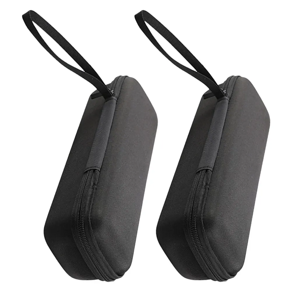 

2 pcs Microphone Storage Bag Shockproof Carry Case for Accessories Zipper Travel Karaoke Handheld Mic Organizer Toy