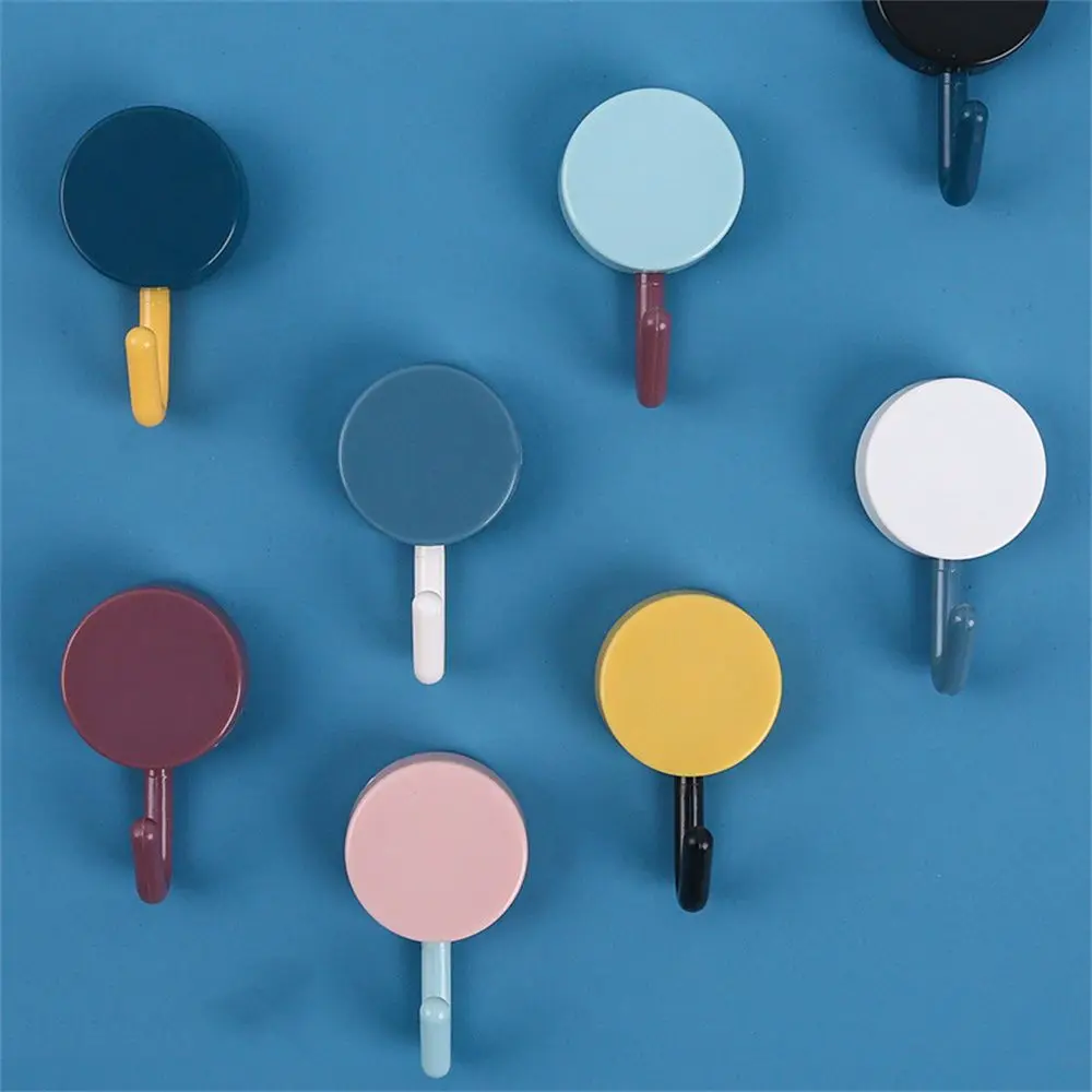 Household Free Punching Without Trace Nail Storage Rack Clasps Hooks Clothes Wall Hook Self-adhesive Clothes Hanger