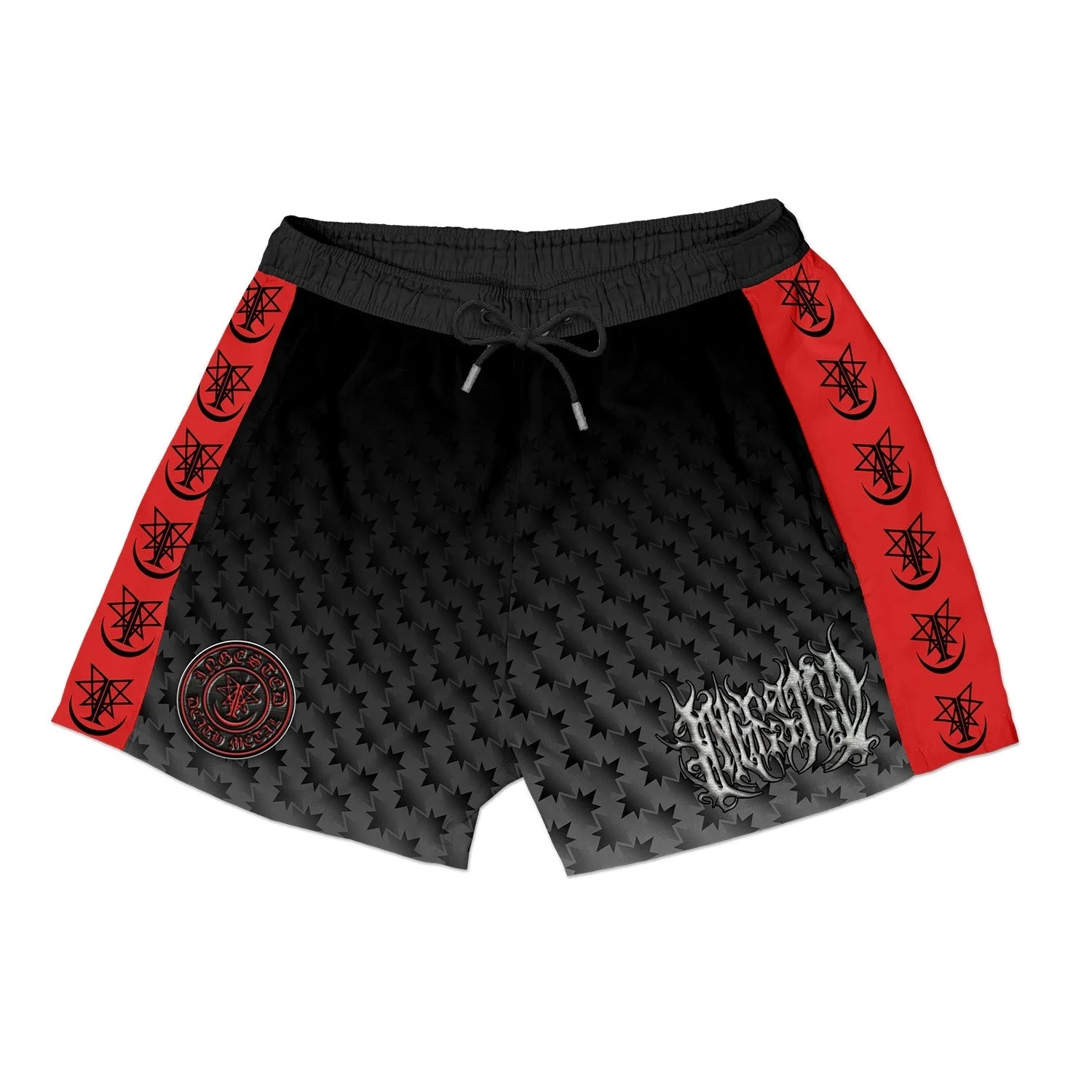 

2026 New Men's Rapids Indestroy Metal Band Sports Shorts Rock Retro Jersey Quick Drying Breathable