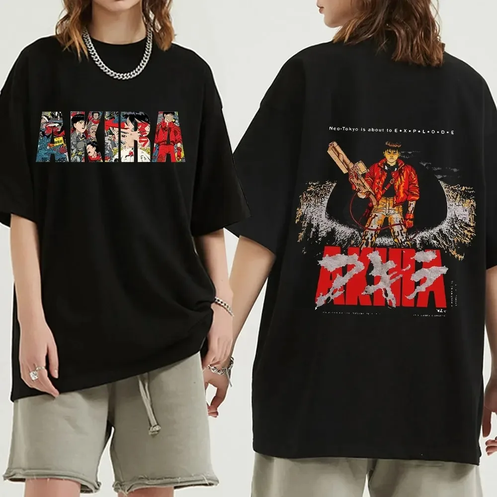 Japanese Anime Neo Tokyo Akira T Shirt Movie Science Fiction Manga Shotaro Kaneda Men Women Short Sleeve Cotton T-shirt