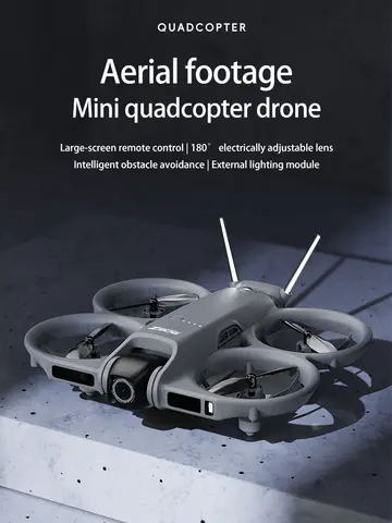 New Z906 Mini FPV Drone Big Screen Remote 180° Electric Adjust 4K Camera 3-Side Obstacle Avoidance Optical Flow With Landing Pad