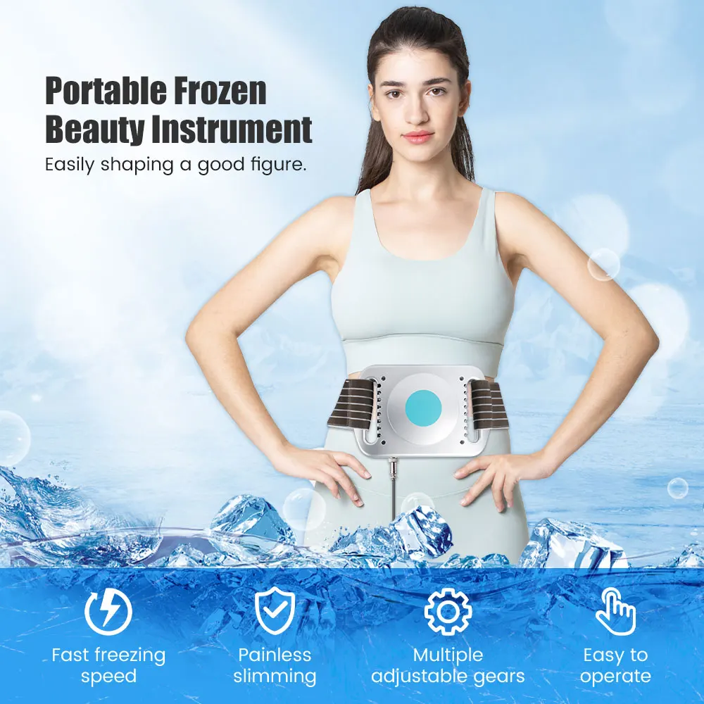 Fat Lose Freezing Machine Cryolipolysis Instrument -5℃ Cold Compress Belly Body Slimming Fat Remover Cryotherapy Anti-Cellulite