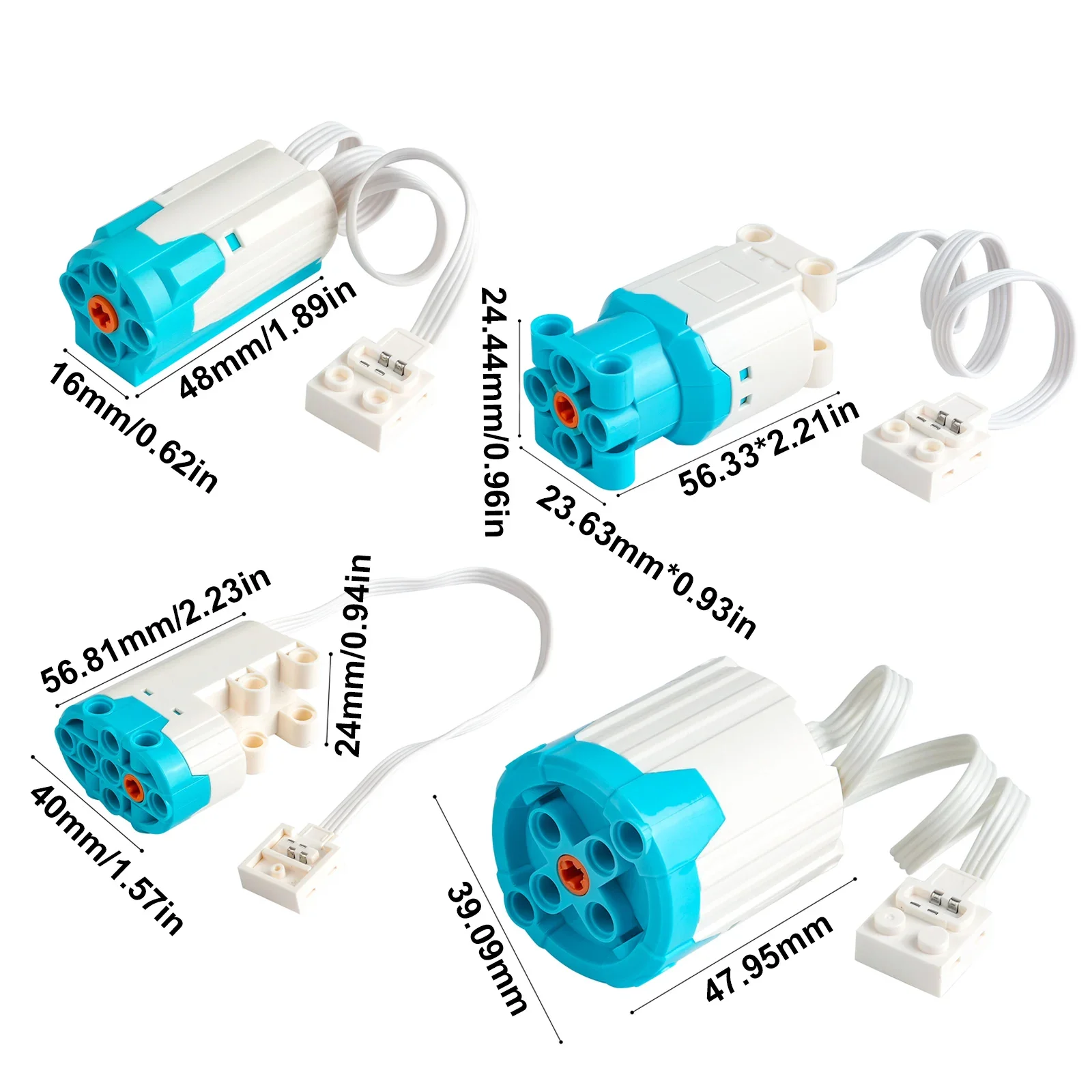 Servomotor M L XL, caja de batería, función de potencia, piezas técnicas, juego de Control remoto, bloques de construcción MOC PF, juguetes de ladrillo, Motor DIY