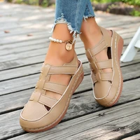 2026 New Women Sandals Summer Wedge Thick-soled Sandals Women Designer Hollow Gladiator Shoes Fashion Women Shoes - Image 4
