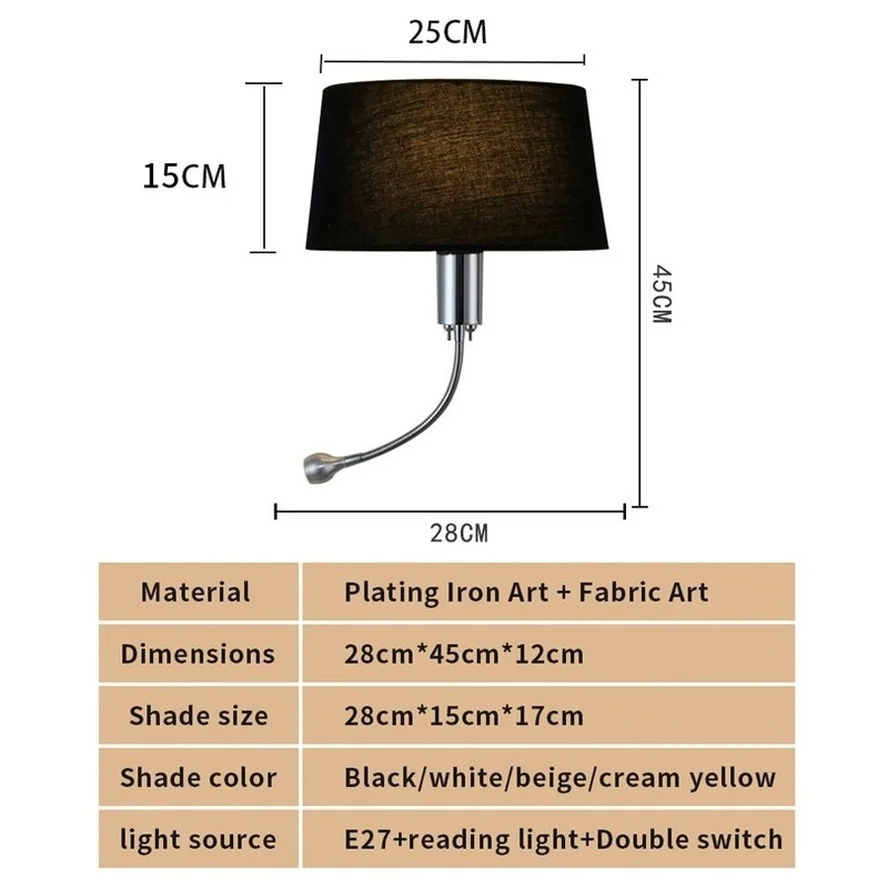 Imagem -06 - Cps Led Tecelagem Estilo Simples Tecido Lâmpada de Parede Parede com Luz da Noite Casa Decoração Moderna Quarto Lâmpada Leitura Cabeceira Interior 1