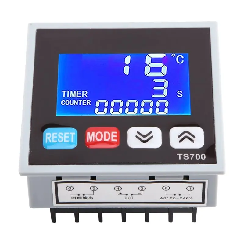 AT29-AC100-240V For Refrigerator Fan Heater TS700 LED Smart Home Digital Temperature Controller Timer Counting Thermostat