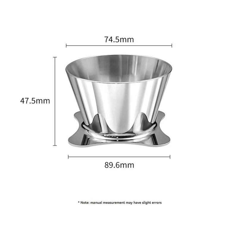 فنجان القهوة صب فوق أكواب فلتر القهوة كوب فلتر القهوة أوريا V2 V3 كوب فلتر القهوة المخمر يدويًا في الهواء الطلق
