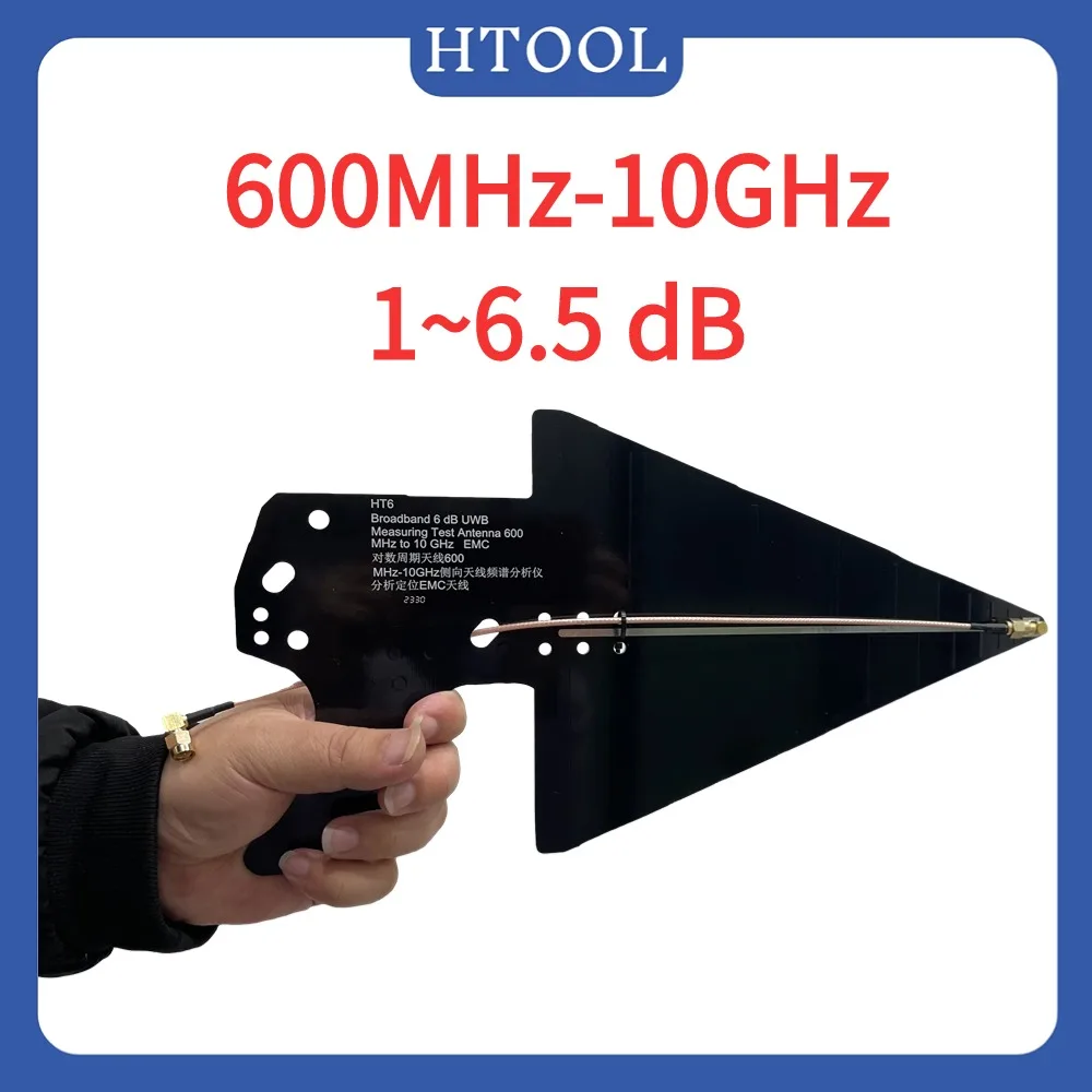 HT6 50 ohm suitable for SA6 spectrum analyzer broadband antenna 5W directional antenna RF 600M-10G UWB Wifi antenna board HT6 5