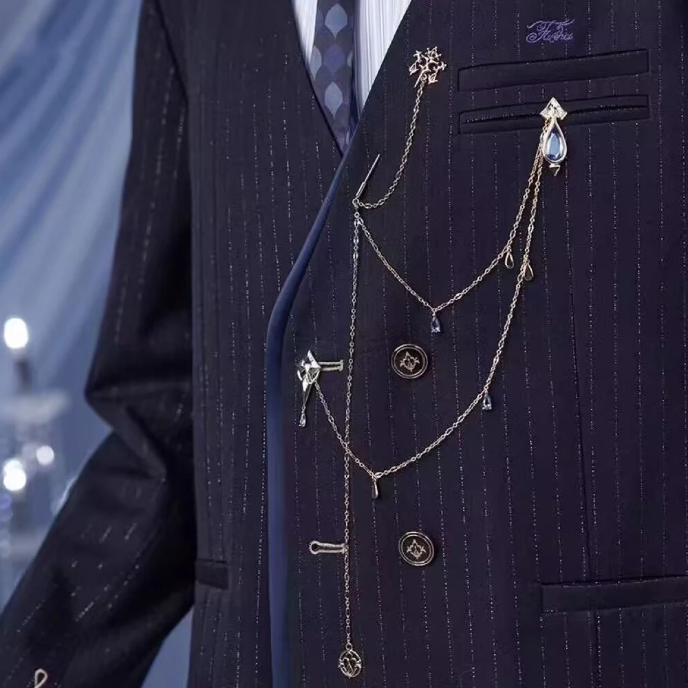 لعبة Genshin Impact Furina تأثيري شارة دبابيس معدنية زي التلبيب دبابيس الزركون الديكور للجنسين الدعائم الطرف #5