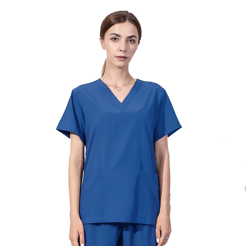 

Pet Doctors Sets High Quality Spa Uniforms Unisex V-Neck Work Clothes Suits Medical Scrubs Tops Pants