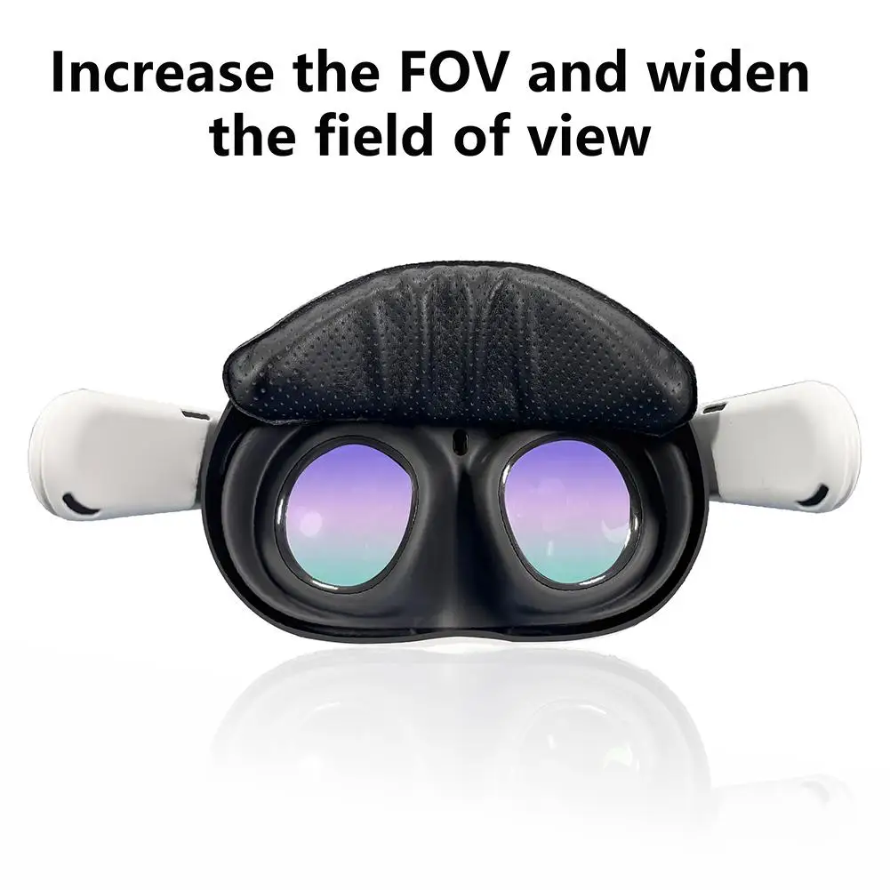 Face Cover Pad for Oculus Quest 3 PU Leather Soft Breathable Foam Cushion For Meta Quest 3 Decompression Relief Accessory