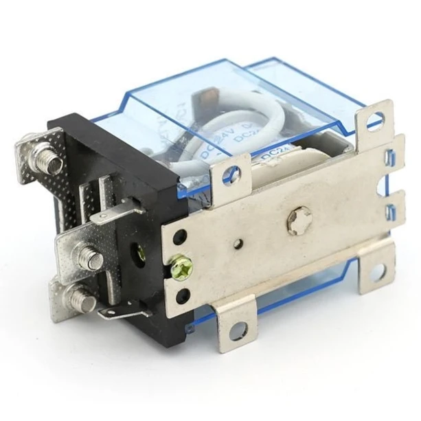 JQX-60F 80A مرحل عالي الطاقة DC12V DC24V AC220V قواطع تصفيح الفضة لفائف النحاس مقاومة الحرائق قذيفة التتابع