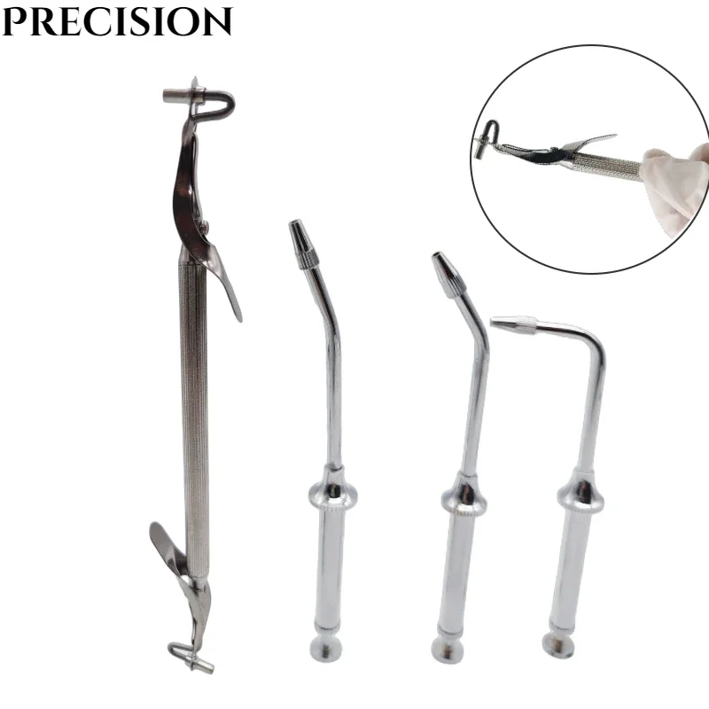 1Pc Dental Silver Amalgam Carrier Amalgam Gun Filler Bone Powder Double End  Restorative Stainless Steel Dentist Instrument Tool