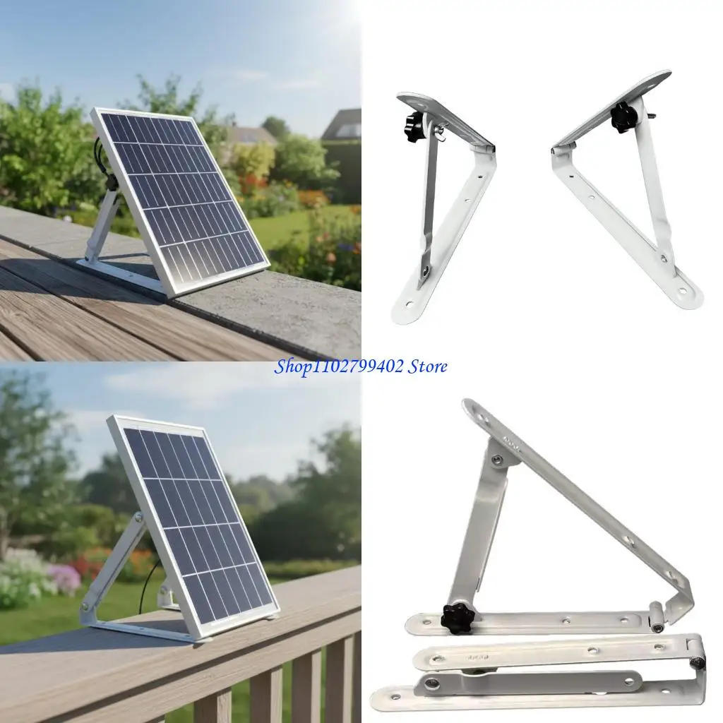 

547F Foldable Solar Panel Bracket 45 Degree Adjustable Photovoltaic Panel Stand Light Weight Frame for Outdoor Camping