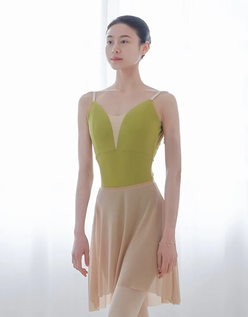 

Юбка для балета и танцев, женская высококачественная мягкая сетчатая танцевальная трико с принтом, длинная юбка для танцевальной практики для девочек