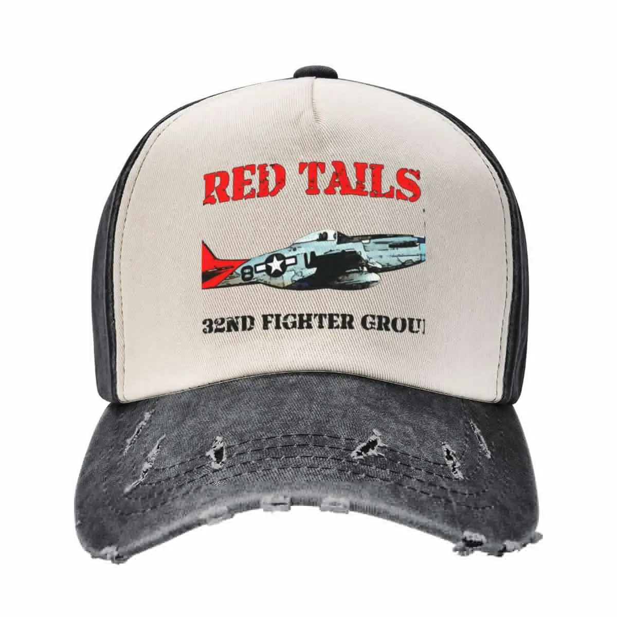 Red Tails Baseball Cap Ball Cap Sunscreen funny hat Dropshipping Women's Beach Men's